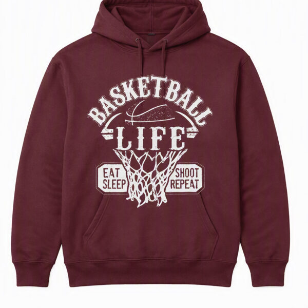 2508260013-Basketball Life Vintage Graphic Apparel Hoodie Basketball Life Vintage Hoodie