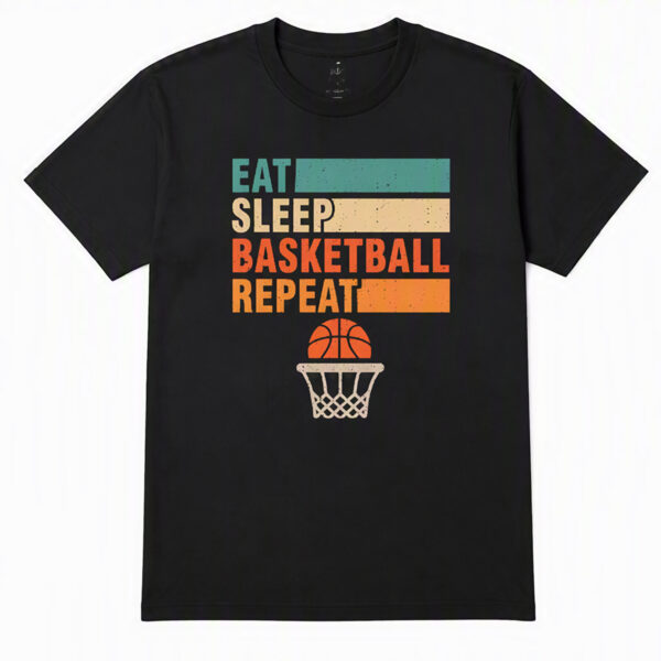 Eat Sleep Basketball Repeat T-Shirt