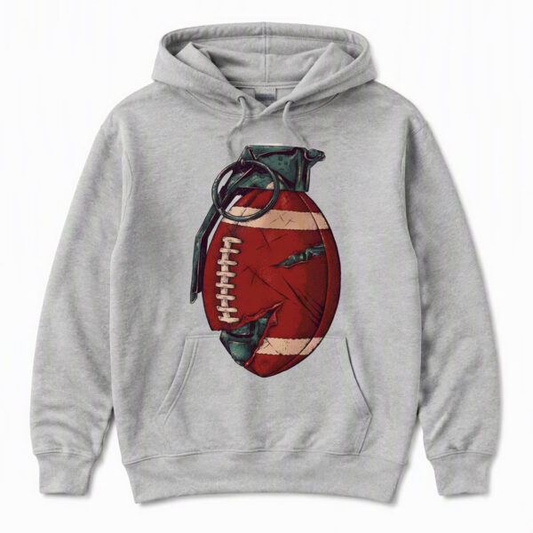 2508260041-Football Spirit Graphic Apparel Hoodie Football Spirit Hoodie