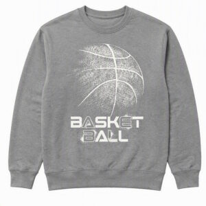 2508260043-Distressed Basketball Graphic Apparel Sweatshirt Distressed Basketball Sweatshirt