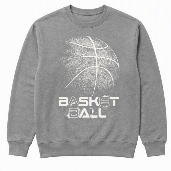 2508260043-Distressed Basketball Graphic Apparel Sweatshirt Distressed Basketball Sweatshirt