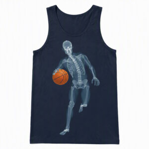 2508260045-Skeleton Basketball Player Graphic Apparel Tank Top Skeleton Basketball Player Tank Top