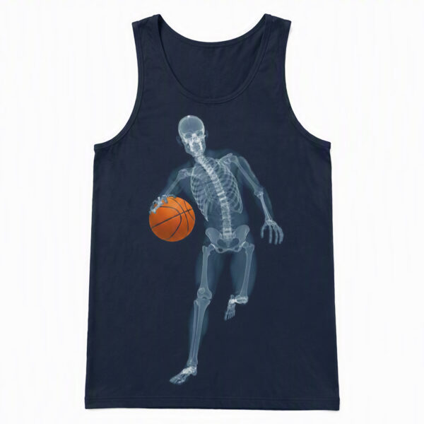 2508260045-Skeleton Basketball Player Graphic Apparel Tank Top Skeleton Basketball Player Tank Top