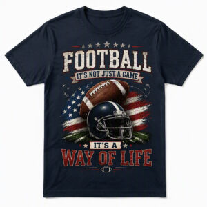 2508260050-Football Way of Life Graphic Apparel T-Shirt Football Way of Life T-Shirt
