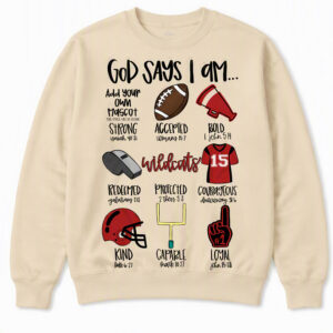 2508260051-Football Faith & Spirit Graphic Apparel Sweatshirt Football Faith & Spirit Sweatshirt