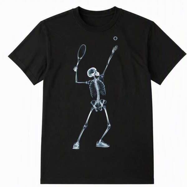 Skeleton Racket Player T-Shirt